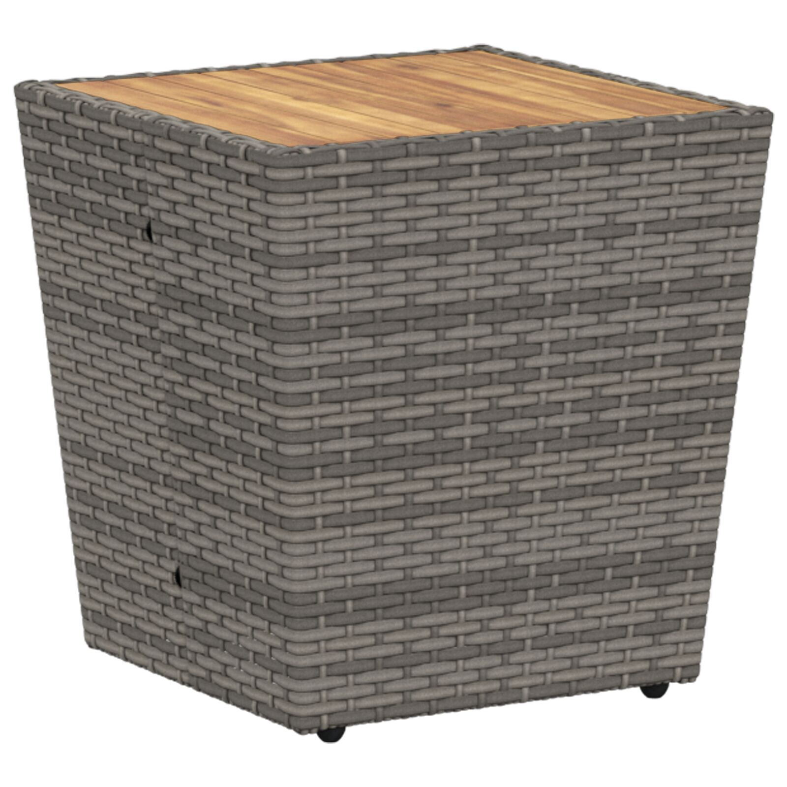 vidaXL Set Bistro de Grădină 3 pcs Gri Rattan poli vidaXL Set Bistro de Grădină 3 pcs Gri Rattan poli