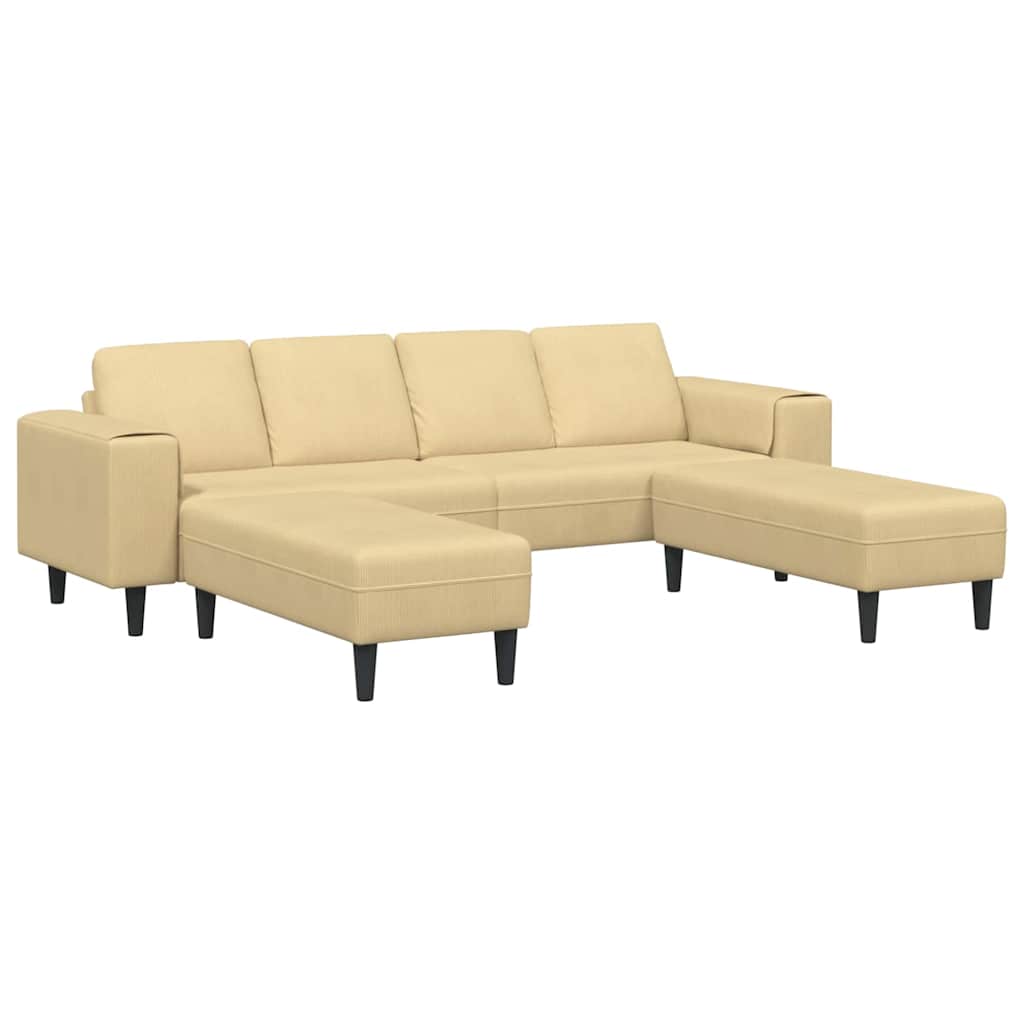 vidaXL Sofa din material textil cu pernă Gri Verde Țesătură de catifea