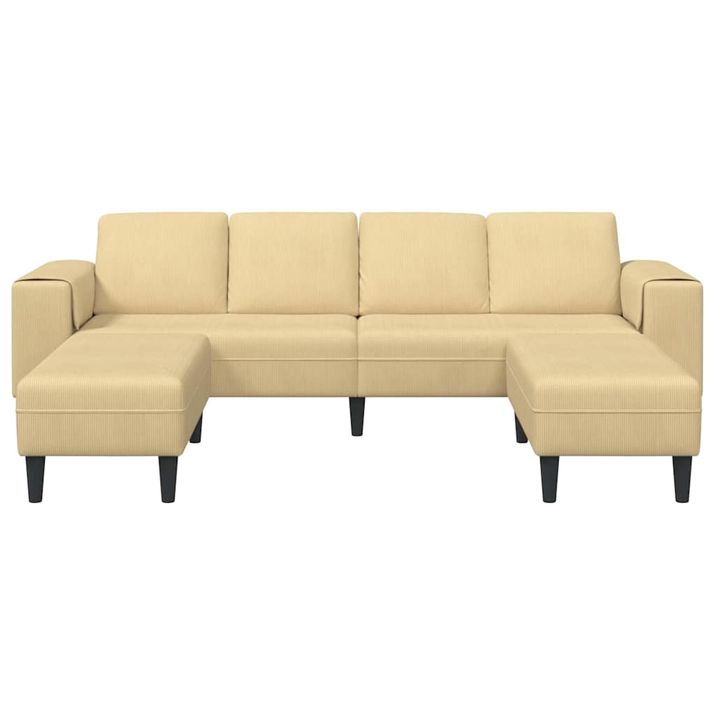 vidaXL Sofa din material textil cu pernă Gri Verde Țesătură de catifea