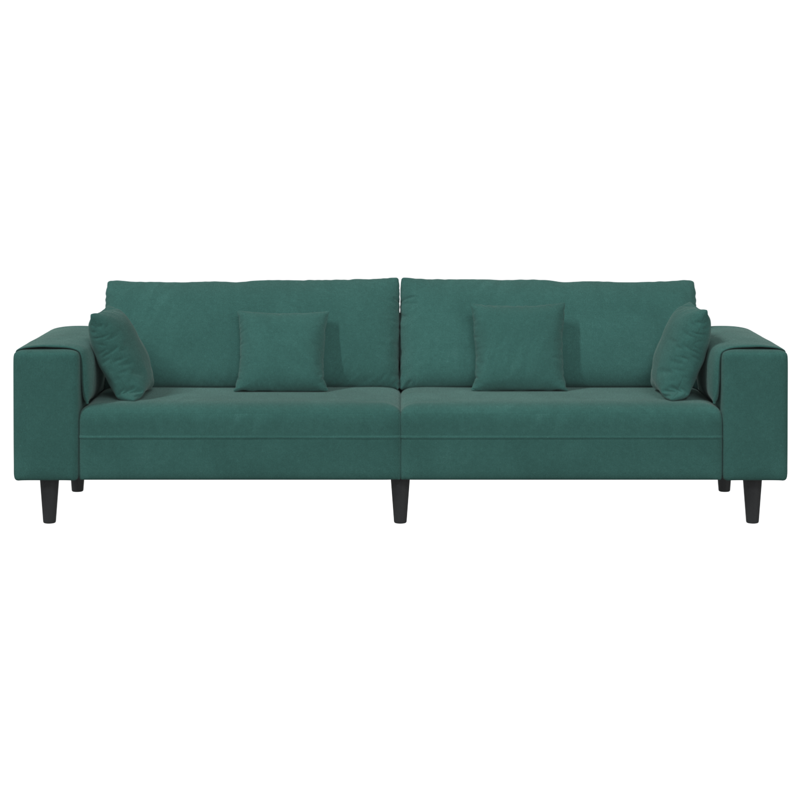 vidaXL Canapea din catifea cu pernă Verde închis 208 cm Catifea vidaXL Canapea din catifea cu pernă Verde închis 208 cm Catifea