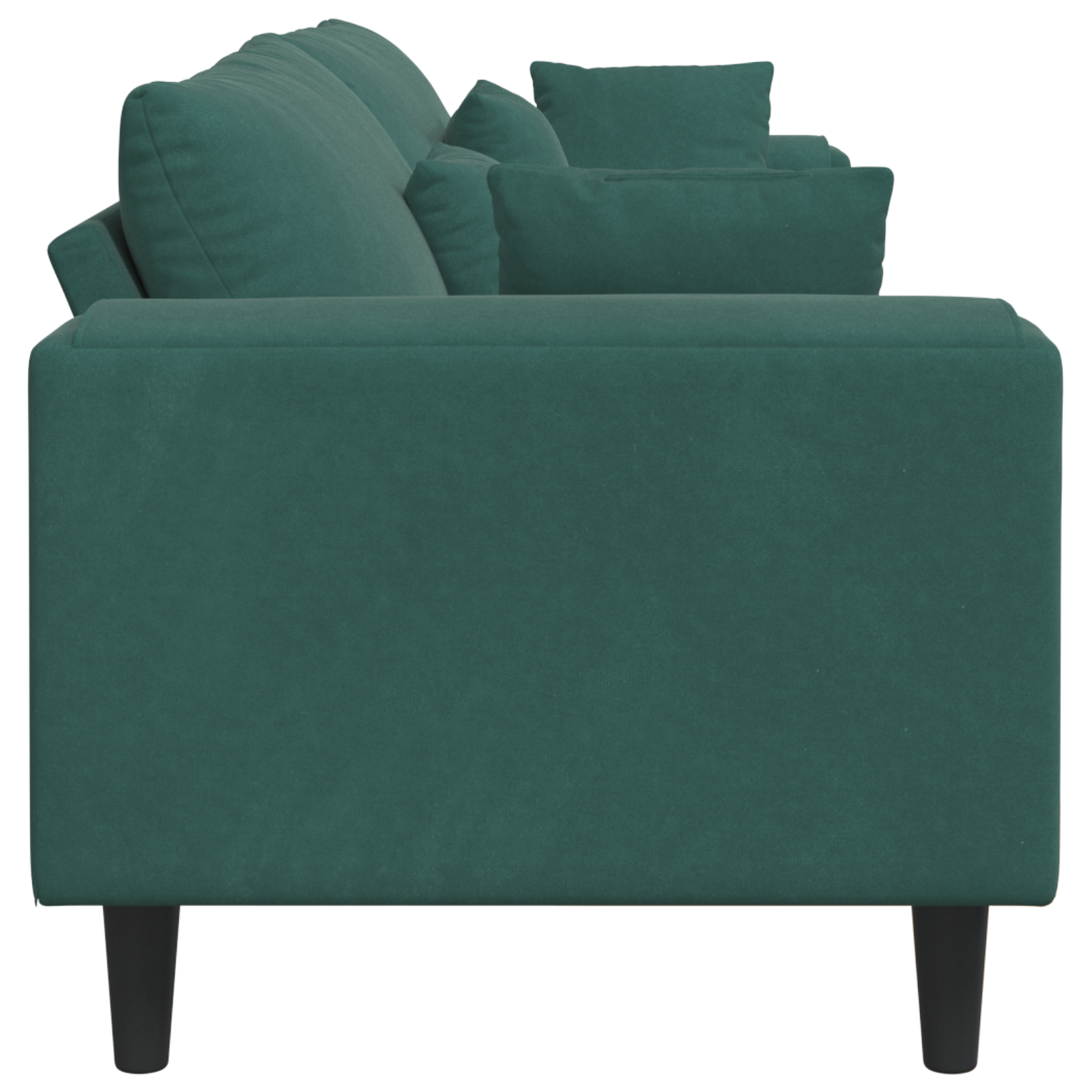 vidaXL Canapea din catifea cu pernă Verde închis 208 cm Catifea vidaXL Canapea din catifea cu pernă Verde închis 208 cm Catifea