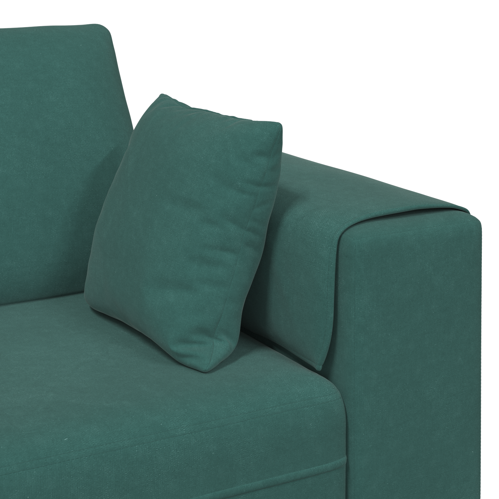 vidaXL Canapea din catifea cu pernă Verde închis 208 cm Catifea vidaXL Canapea din catifea cu pernă Verde închis 208 cm Catifea
