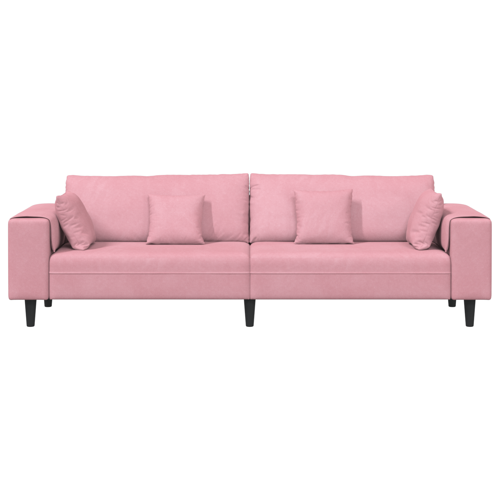 vidaXL Canapea din catifea cu pernă Roz 209 cm Catifea vidaXL Canapea din catifea cu pernă Roz 209 cm Catifea