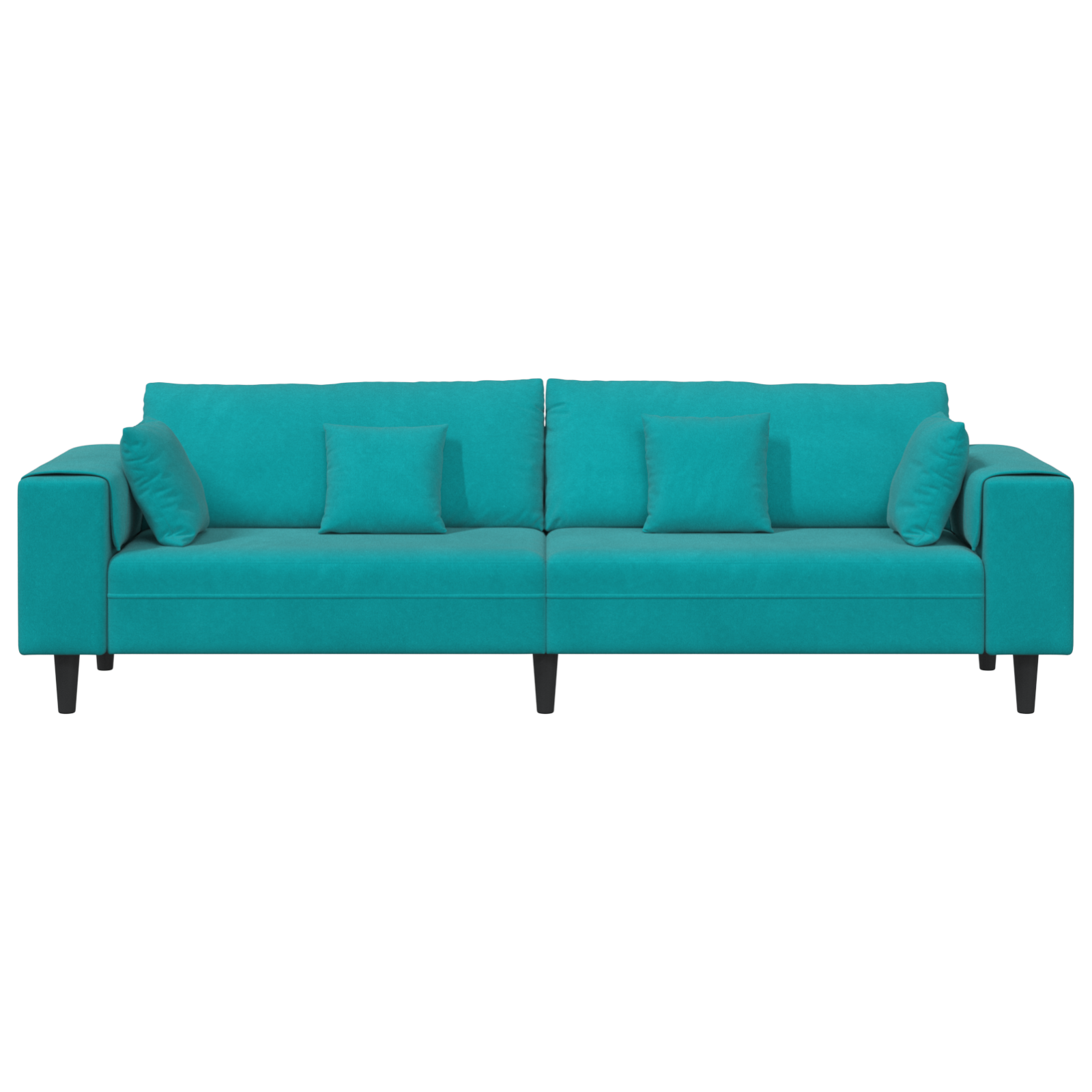 vidaXL Canapea din catifea cu pernă Turcoaz 208 cm Catifea vidaXL Canapea din catifea cu pernă Turcoaz 208 cm Catifea