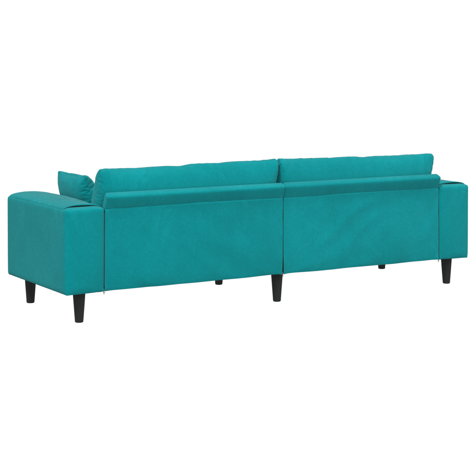 vidaXL Canapea din catifea cu pernă Turcoaz 208 cm Catifea vidaXL Canapea din catifea cu pernă Turcoaz 208 cm Catifea