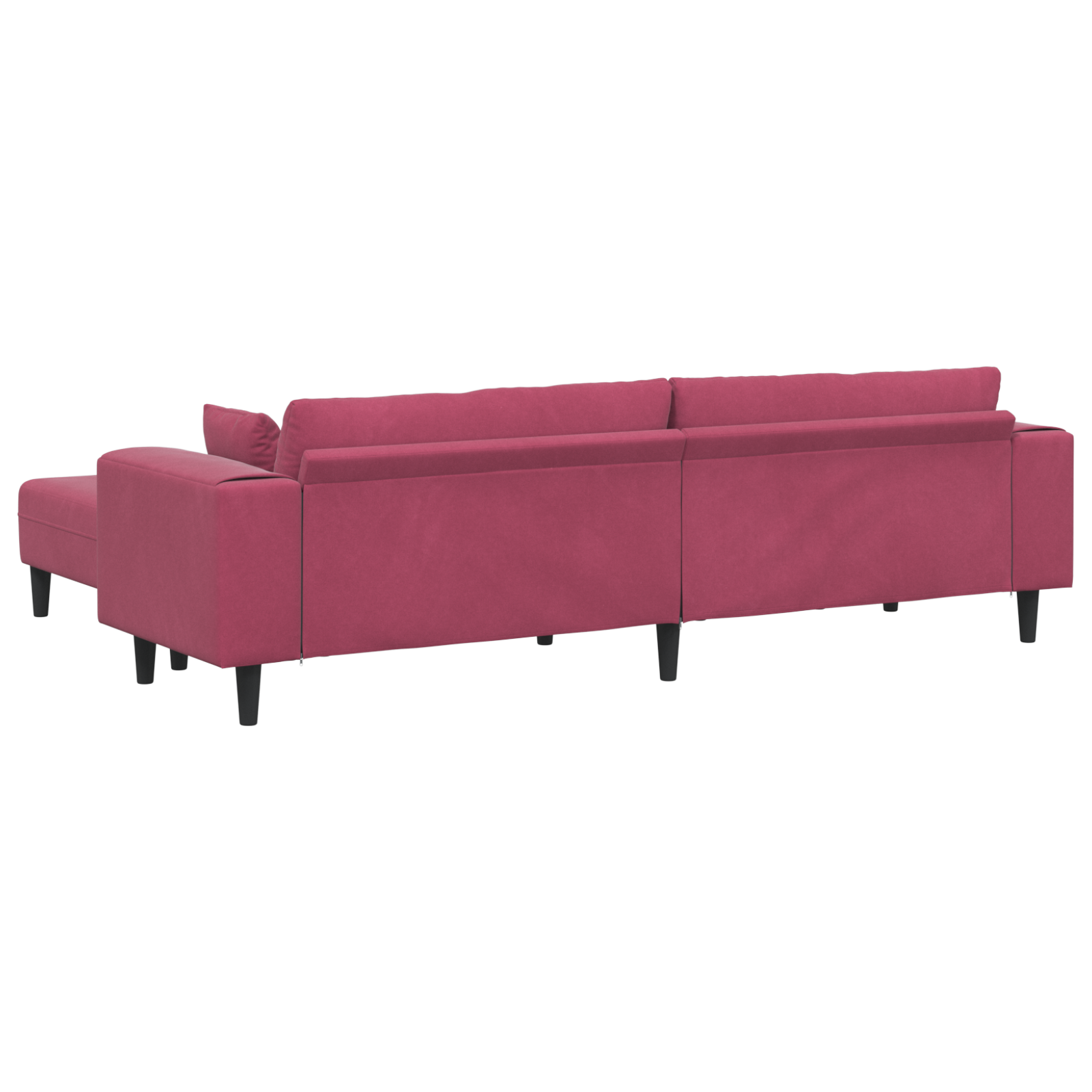 vidaXL Canapea din catifea cu pernă 3 pcs Roșu Vin 208 cm Catifea vidaXL Canapea din catifea cu pernă 3 pcs Roșu Vin 208 cm Catifea