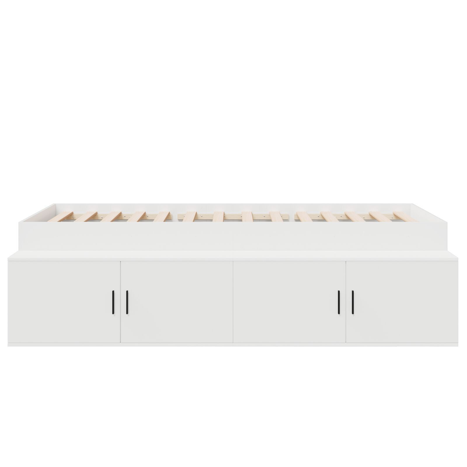 vidaXL Cadru de pat cu sertar Alb 100 x 200 cm Lemn compozit