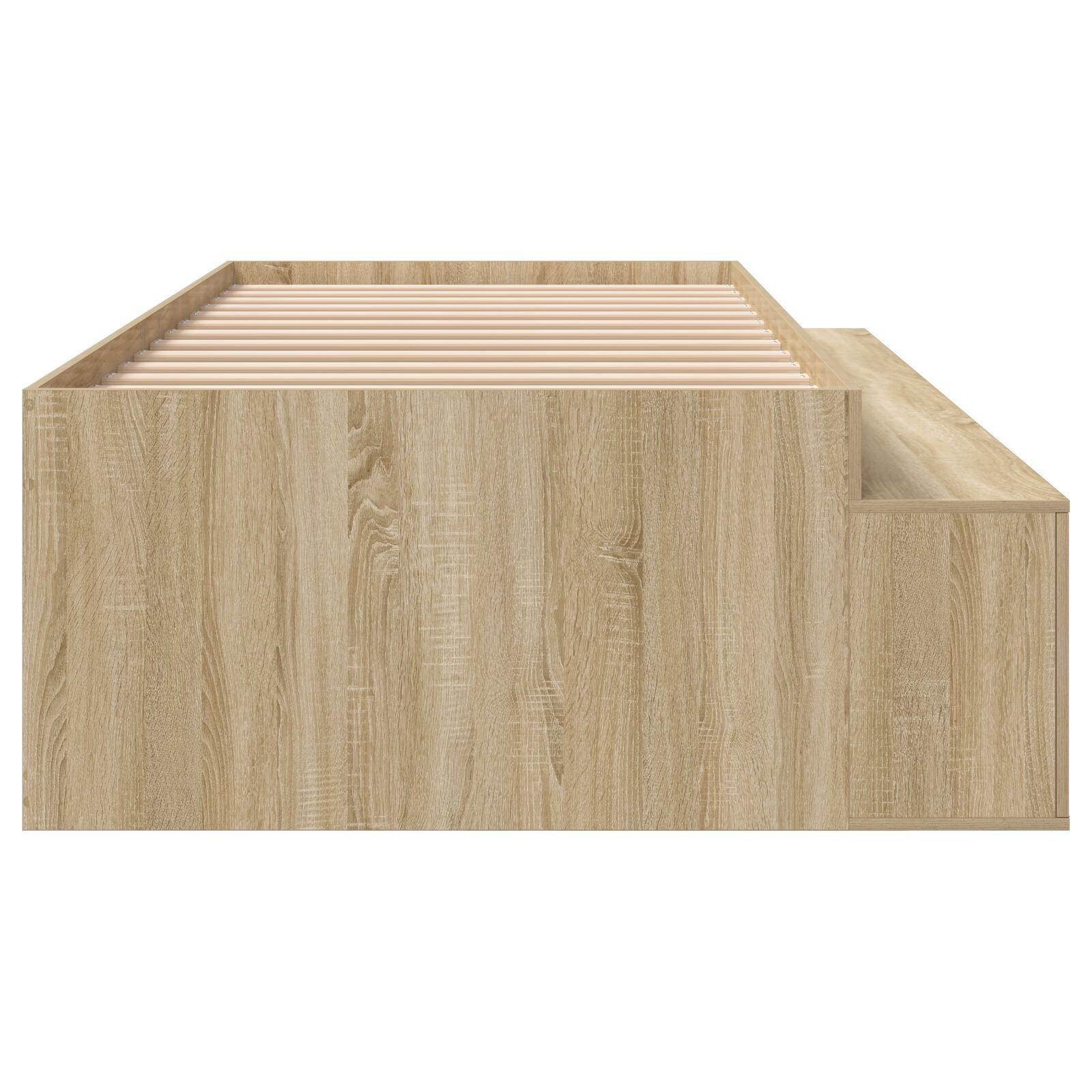 vidaXL Cadru de pat cu depozitare Stejar sonoma 100 x 200 cm vidaXL Cadru de pat cu depozitare Stejar sonoma 100 x 200 cm