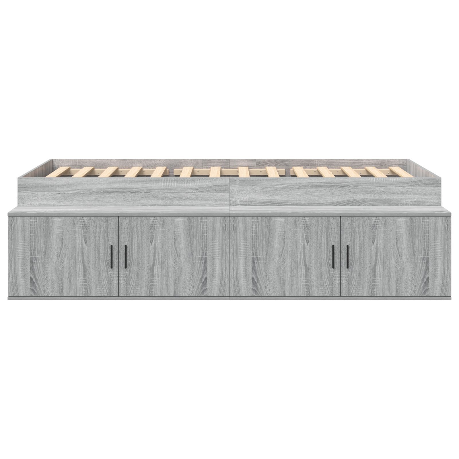 vidaXL Cadru de pat cu depozitare sonoma gri 100 x 200 cm