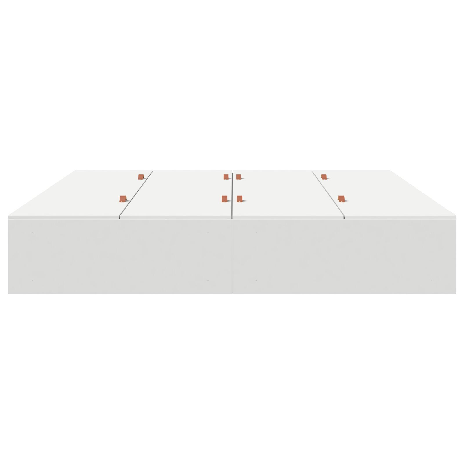vidaXL Cadru de pat Alb 200 x 200 x 31.5 cm Lemn compozit vidaXL Cadru de pat Alb 200 x 200 x 31.5 cm Lemn compozit