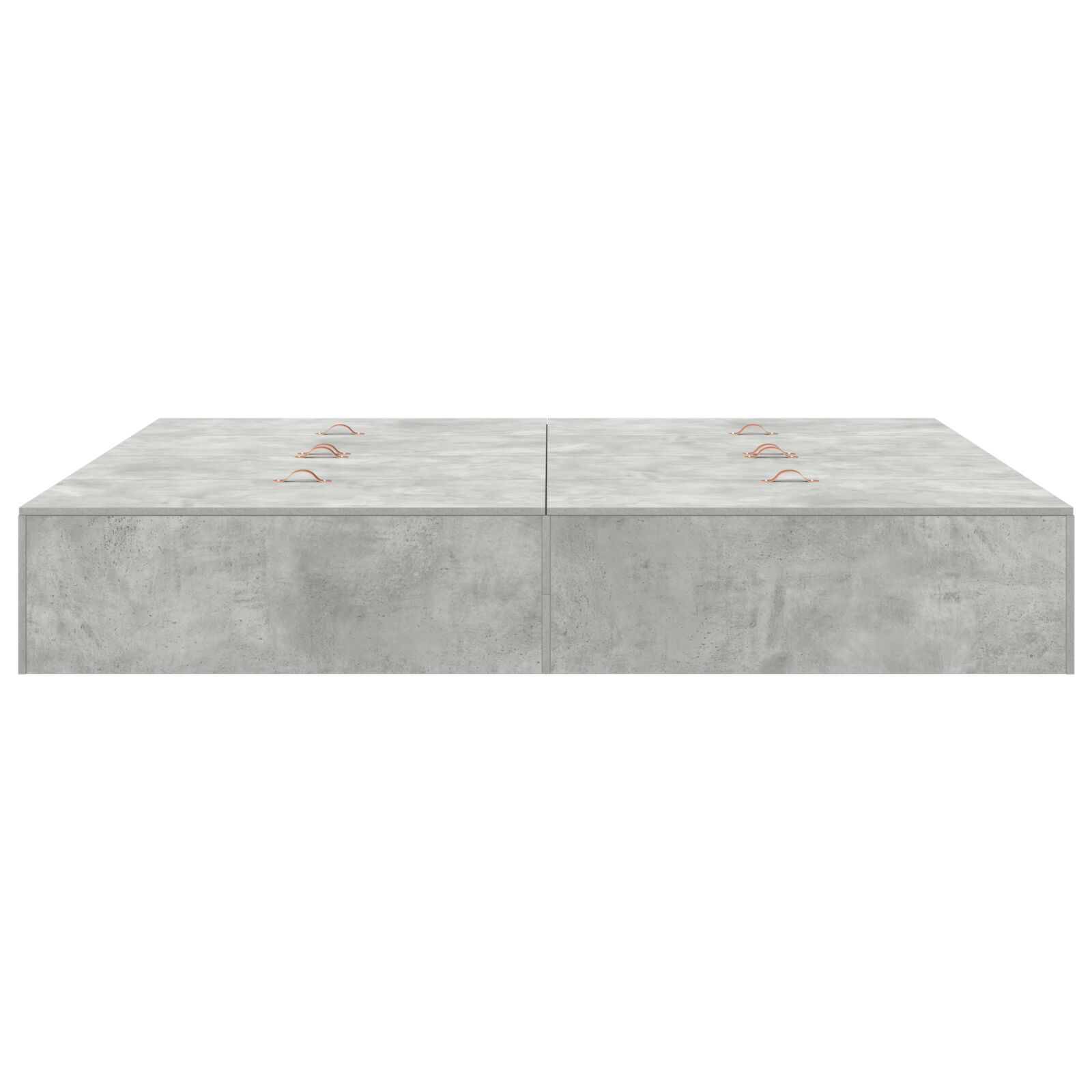 vidaXL Cadru de pat Gri beton 200 x 200 x 31.5 cm Lemn compozit vidaXL Cadru de pat Gri beton 200 x 200 x 31.5 cm Lemn compozit