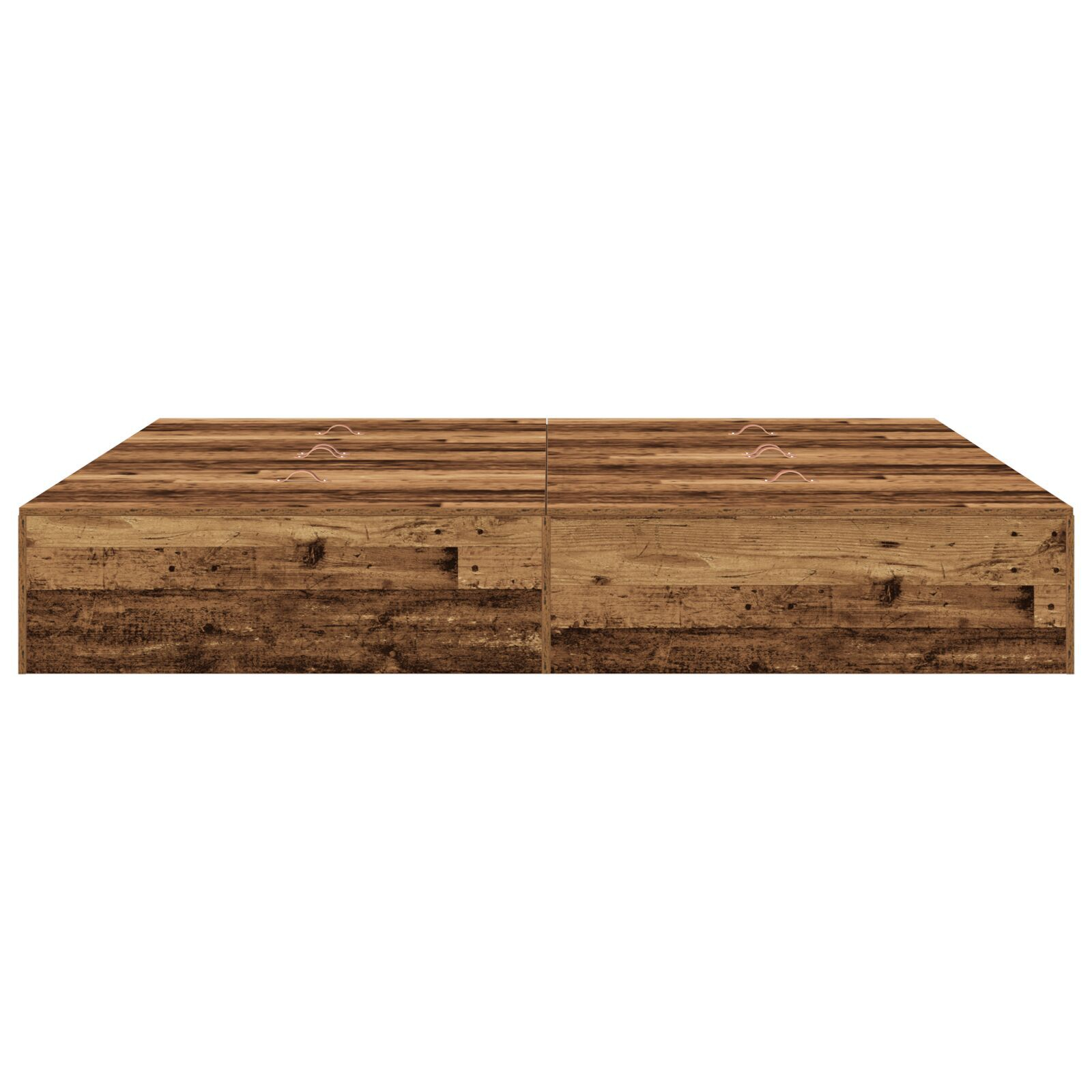 vidaXL Cadru de pat Lemn vechi 200 x 200 x 31.5 cm Lemn compozit vidaXL Cadru de pat Lemn vechi 200 x 200 x 31.5 cm Lemn compozit