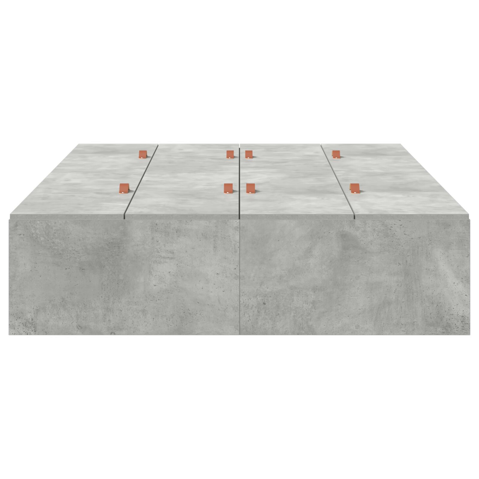 vidaXL Cadru de pat Gri beton 200 x 120 x 31.5 cm Lemn compozit vidaXL Cadru de pat Gri beton 200 x 120 x 31.5 cm Lemn compozit