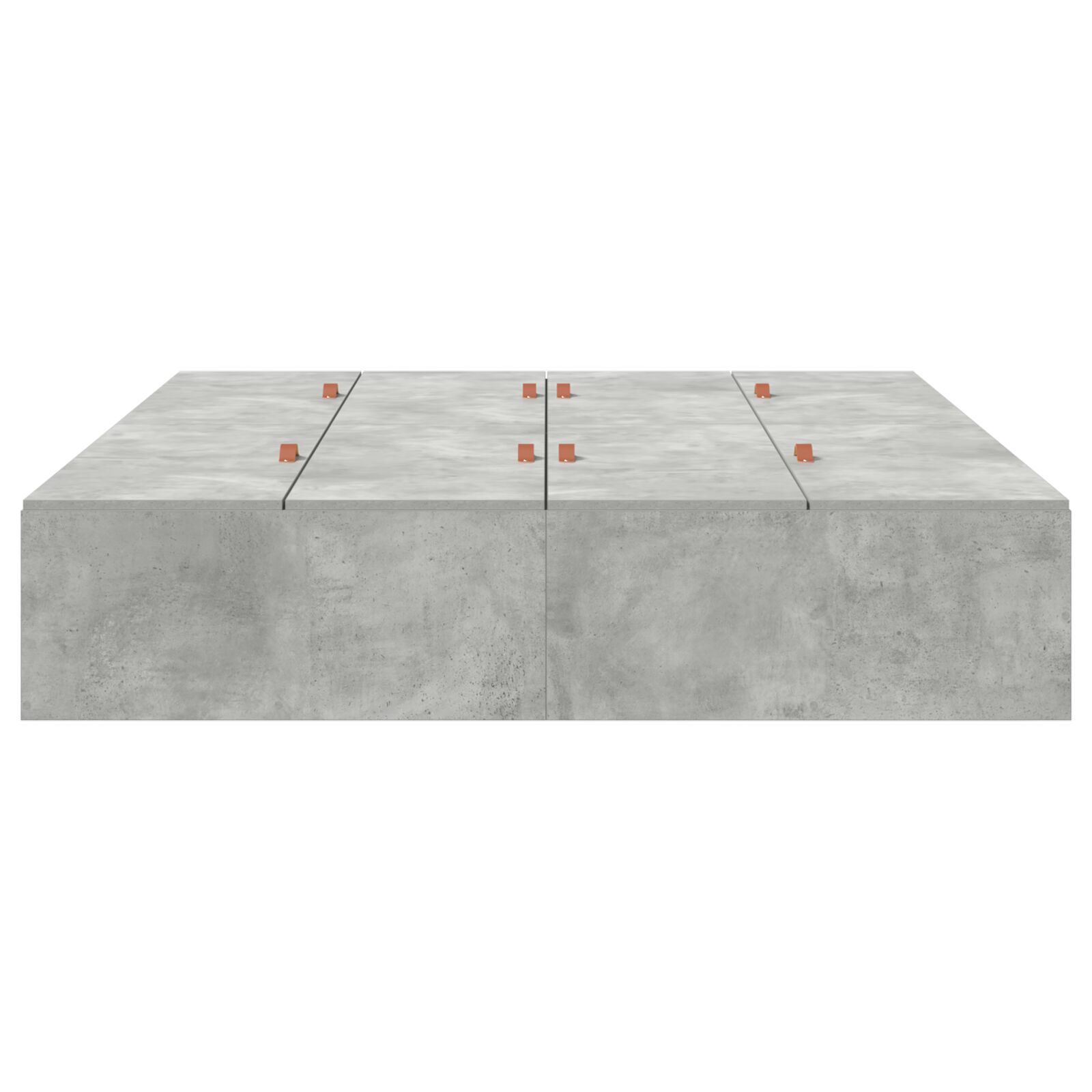 vidaXL Cadru de pat Gri beton 200 x 140 x 31.5 cm Lemn compozit vidaXL Cadru de pat Gri beton 200 x 140 x 31.5 cm Lemn compozit