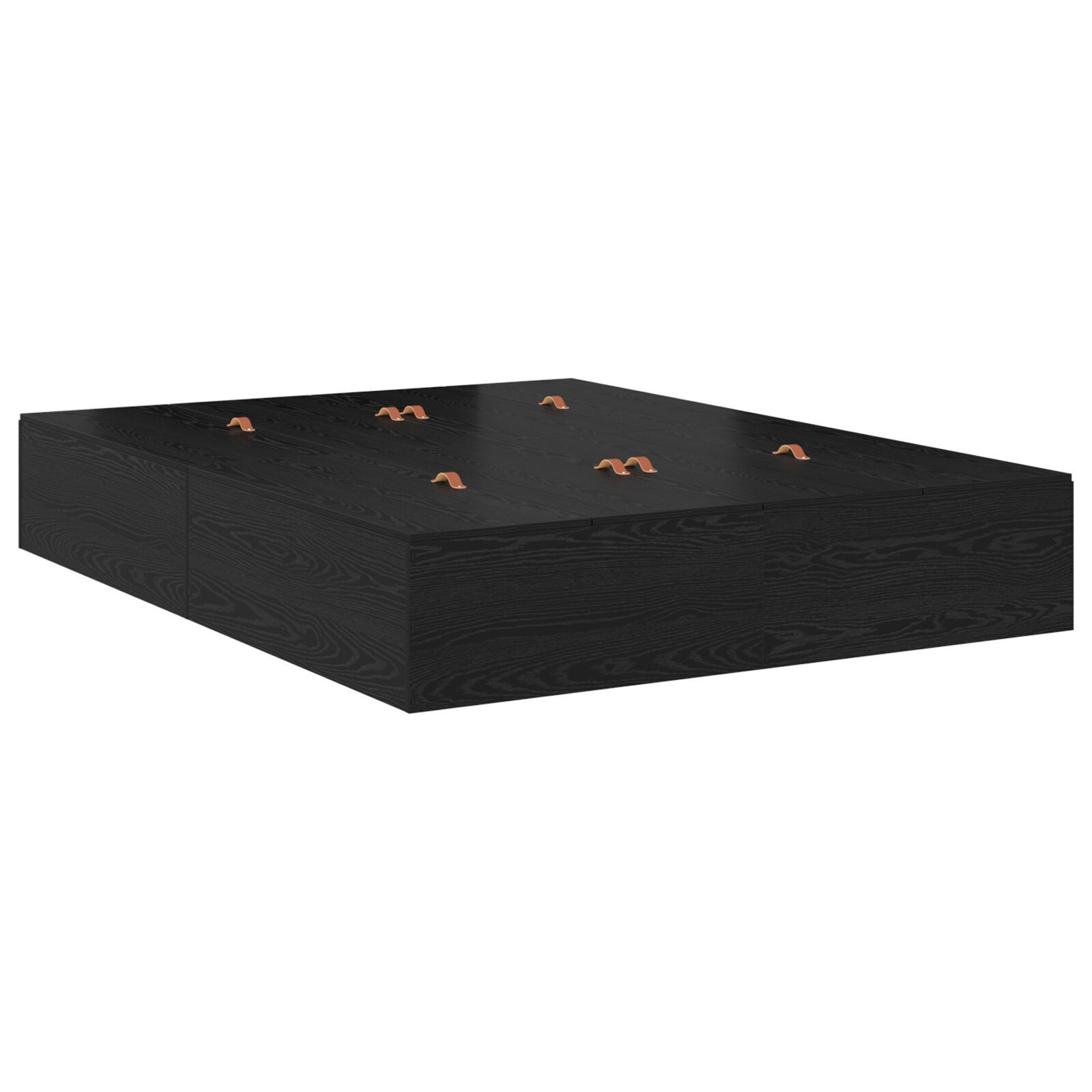 vidaXL Cadru de pat Stejar negru 200 x 160 x 31.5 cm Lemn compozit vidaXL Cadru de pat Stejar negru 200 x 160 x 31.5 cm Lemn compozit