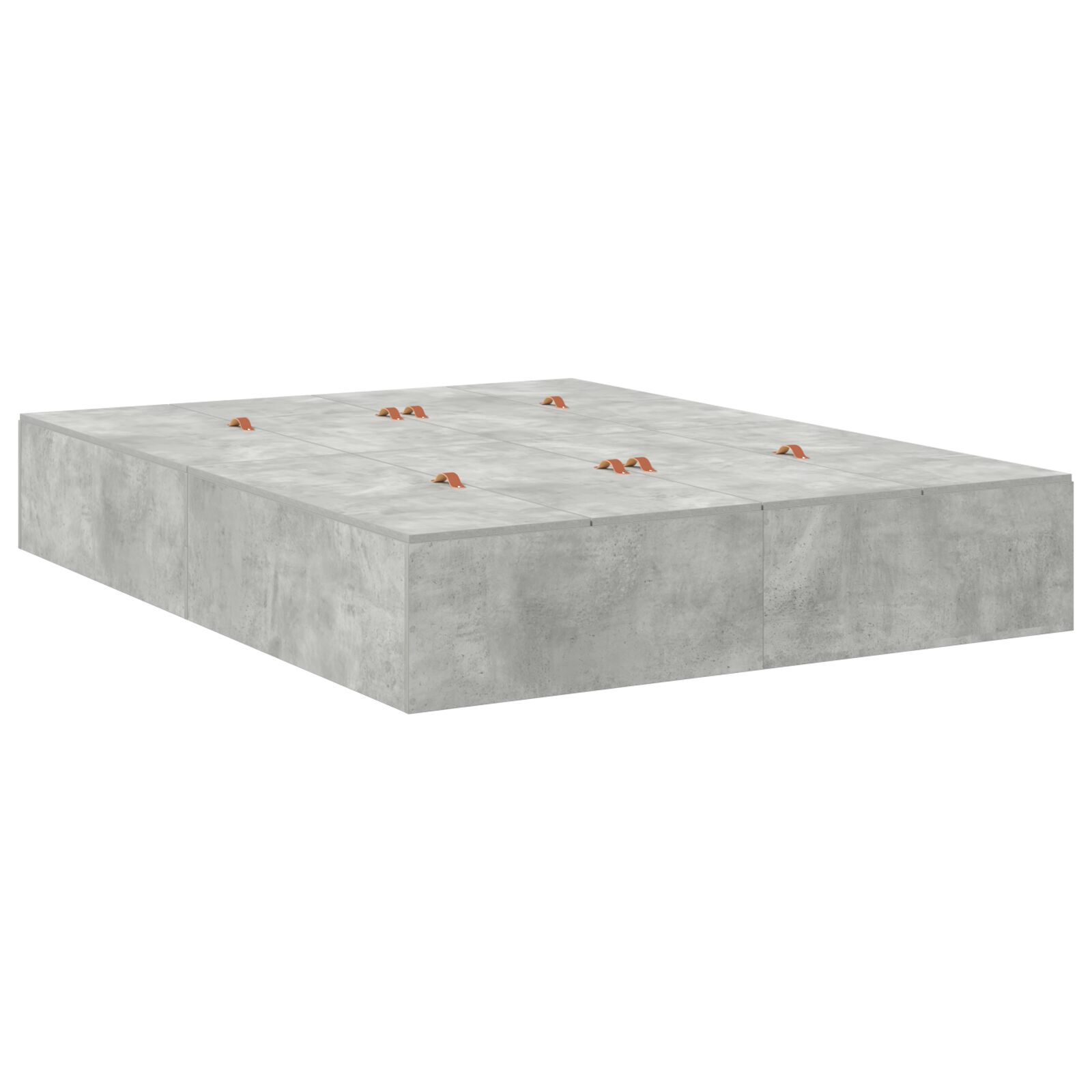 vidaXL Cadru de pat Gri beton 200 x 160 x 31.5 cm Lemn compozit vidaXL Cadru de pat Gri beton 200 x 160 x 31.5 cm Lemn compozit