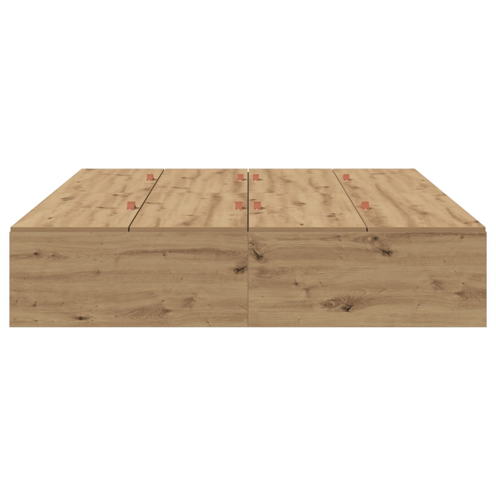 vidaXL <strong>Cadru de pat cu storage </strong> din stejar artesanal 160x200 cm vidaXL <strong>Cadru de pat cu storage </strong> din stejar artesanal 160x200 cm