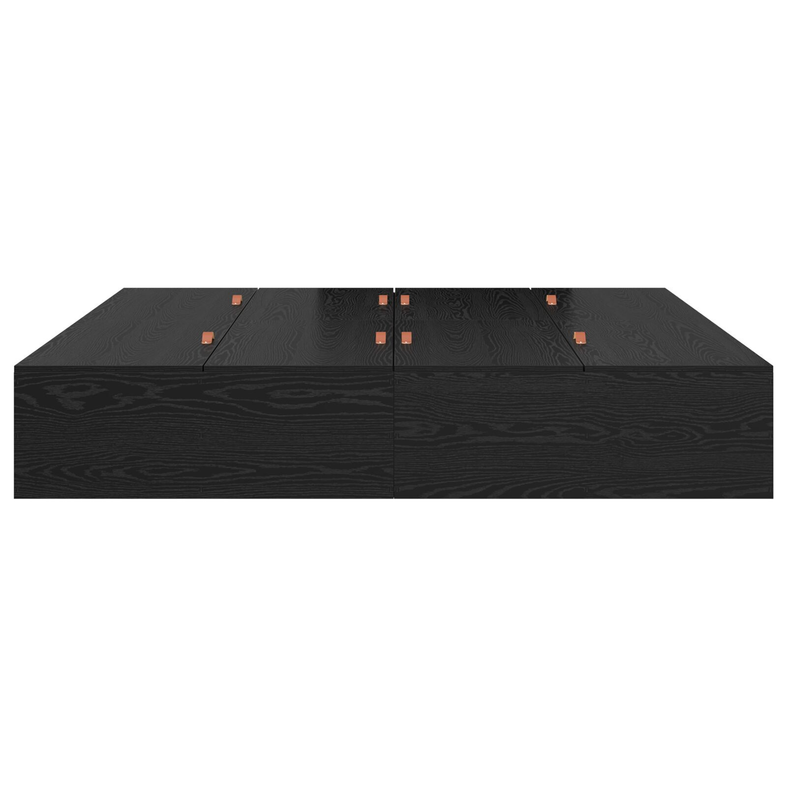 vidaXL Cadru de pat cu depozitare Stejar Negru 180 x 200 cm