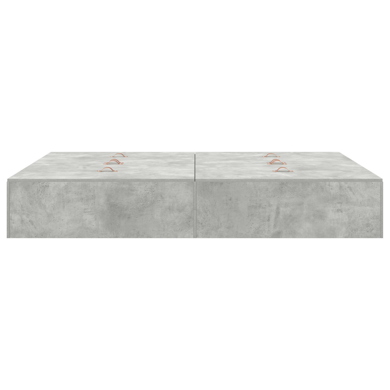 vidaXL Cadru de pat Gri beton 190 x 140 x 31.5 cm Lemn compozit vidaXL Cadru de pat Gri beton 190 x 140 x 31.5 cm Lemn compozit