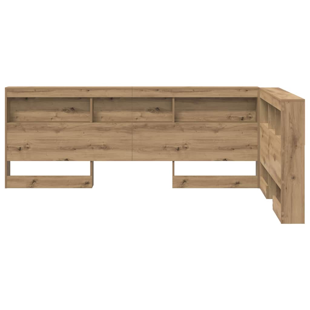 vidaXL Tăblie de depozitare stejar artizanal 120 cm Lemn compozit vidaXL Tăblie de depozitare stejar artizanal 120 cm Lemn compozit