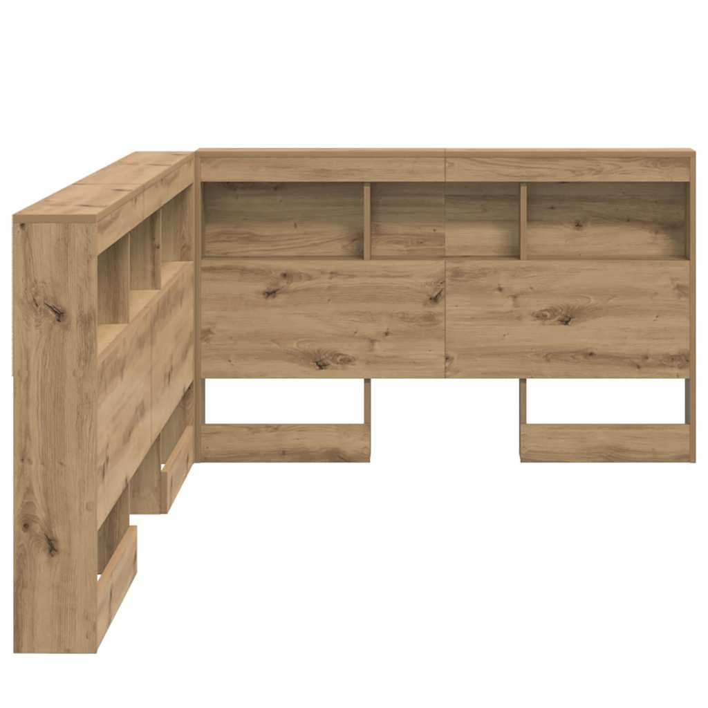 vidaXL Tăblie de depozitare stejar artizanal 120 cm Lemn compozit vidaXL Tăblie de depozitare stejar artizanal 120 cm Lemn compozit