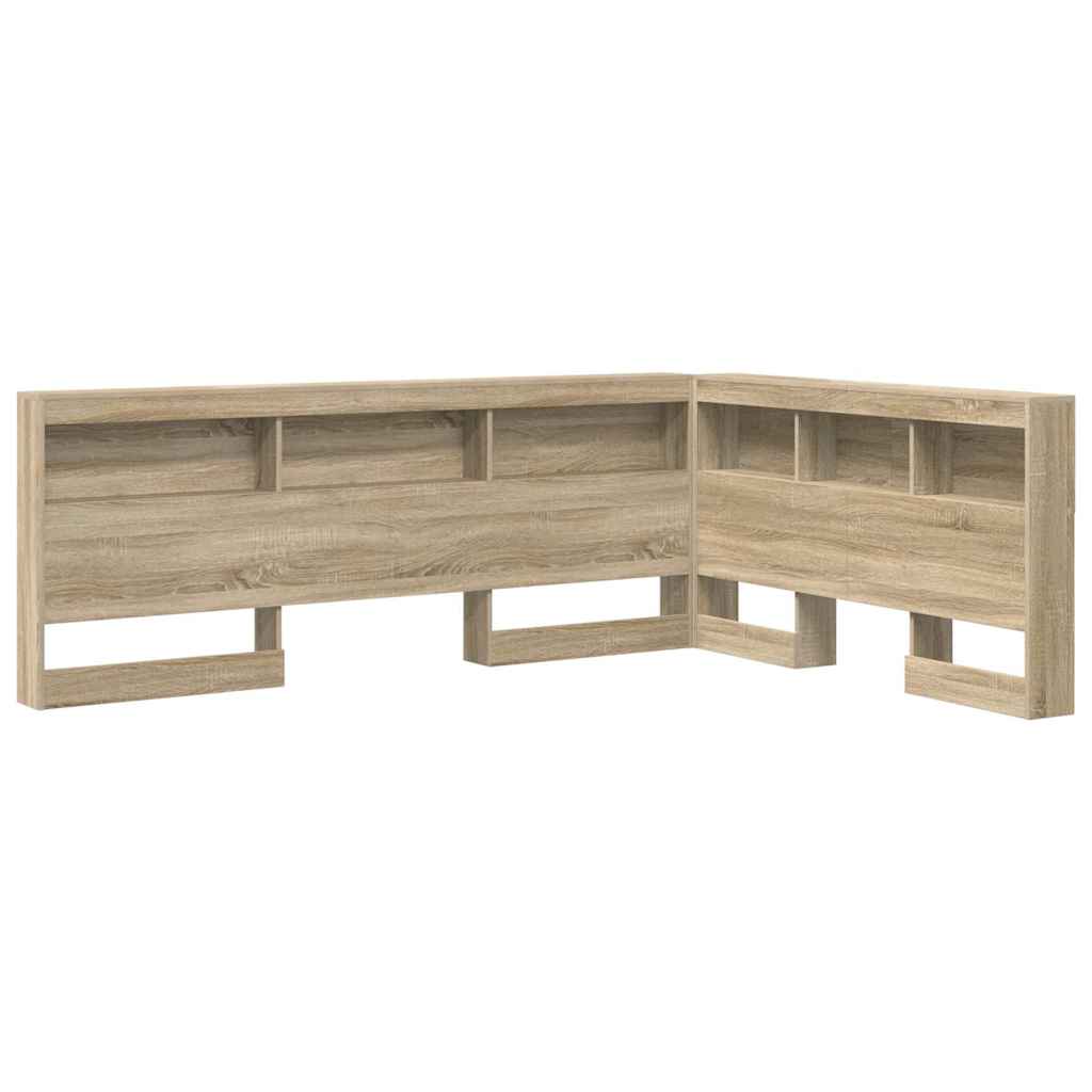vidaXL Tăblie de depozitare cu raft Stejar sonoma 160 cm Lemn compozit vidaXL Tăblie de depozitare cu raft Stejar sonoma 160 cm Lemn compozit