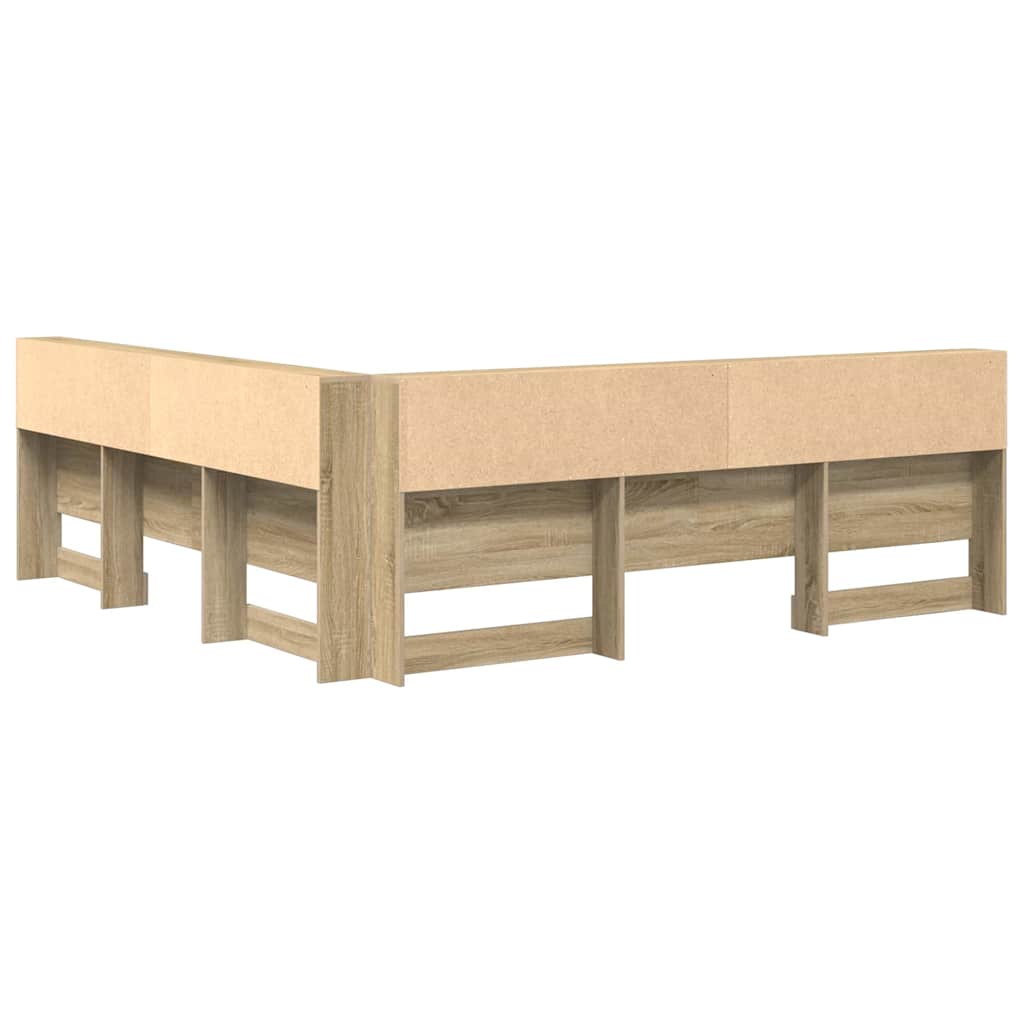 vidaXL Tăblie de depozitare cu raft Stejar sonoma 180 cm Lemn compozit vidaXL Tăblie de depozitare cu raft Stejar sonoma 180 cm Lemn compozit