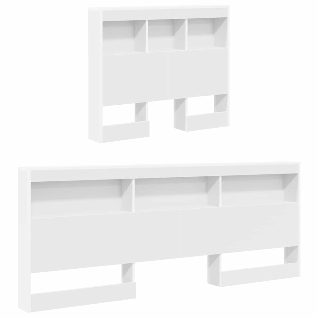 vidaXL Tăblie de depozitare cu raft Alb 90 cm Lemn compozit vidaXL Tăblie de depozitare cu raft Alb 90 cm Lemn compozit