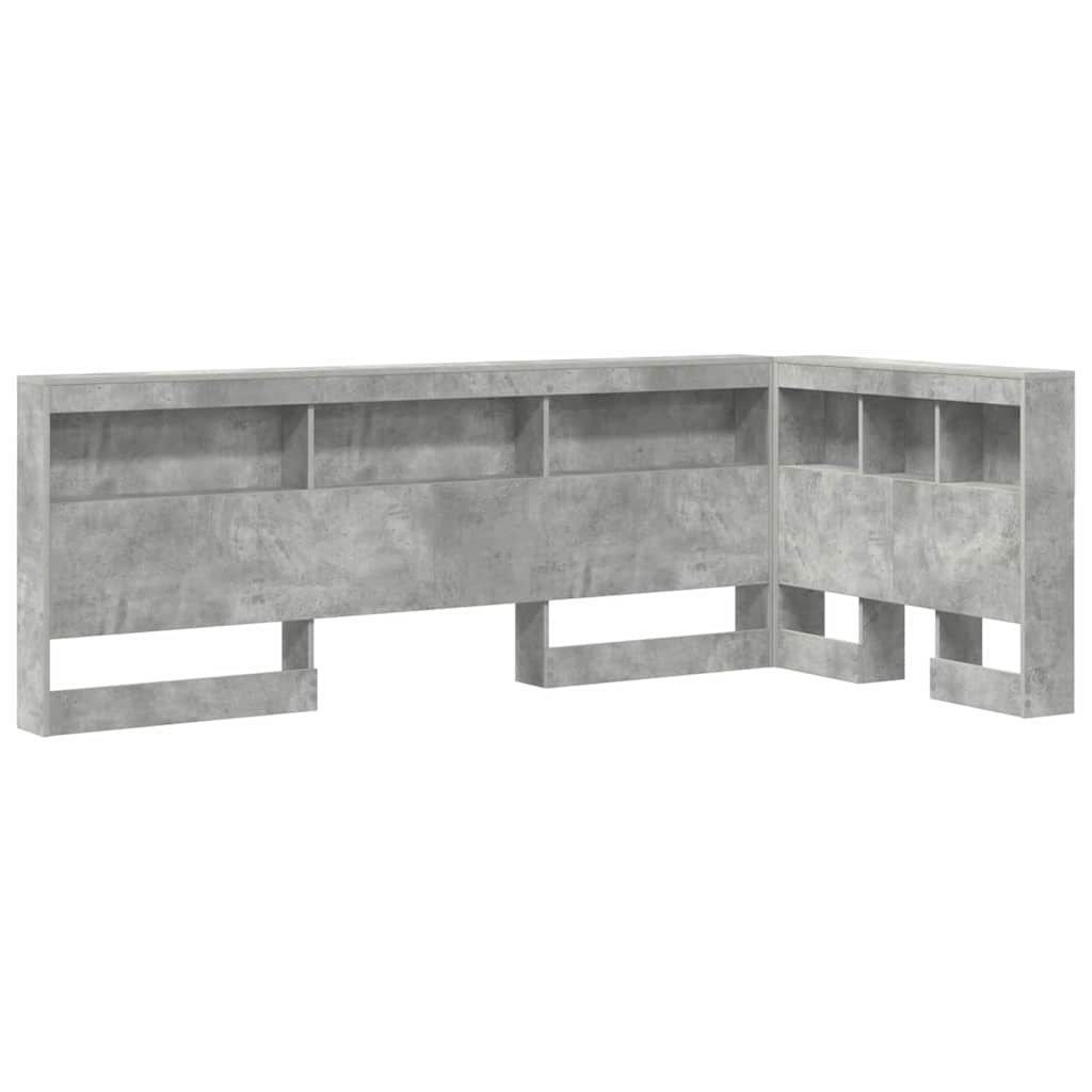 vidaXL Tăblie de depozitare cu raft Gri beton 75 cm Lemn compozit vidaXL Tăblie de depozitare cu raft Gri beton 75 cm Lemn compozit