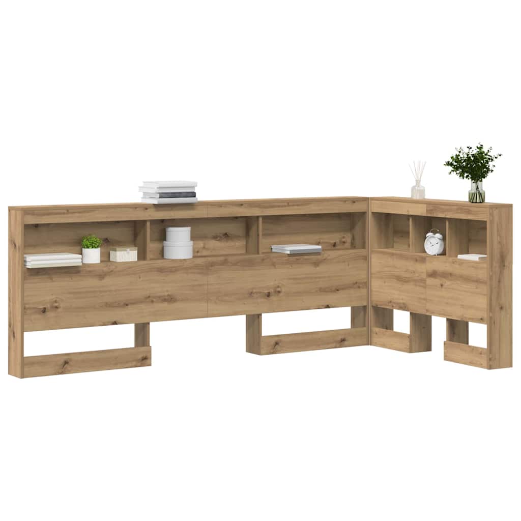 vidaXL Tăblie de depozitare stejar artizanal 75 cm Lemn compozit vidaXL Tăblie de depozitare stejar artizanal 75 cm Lemn compozit