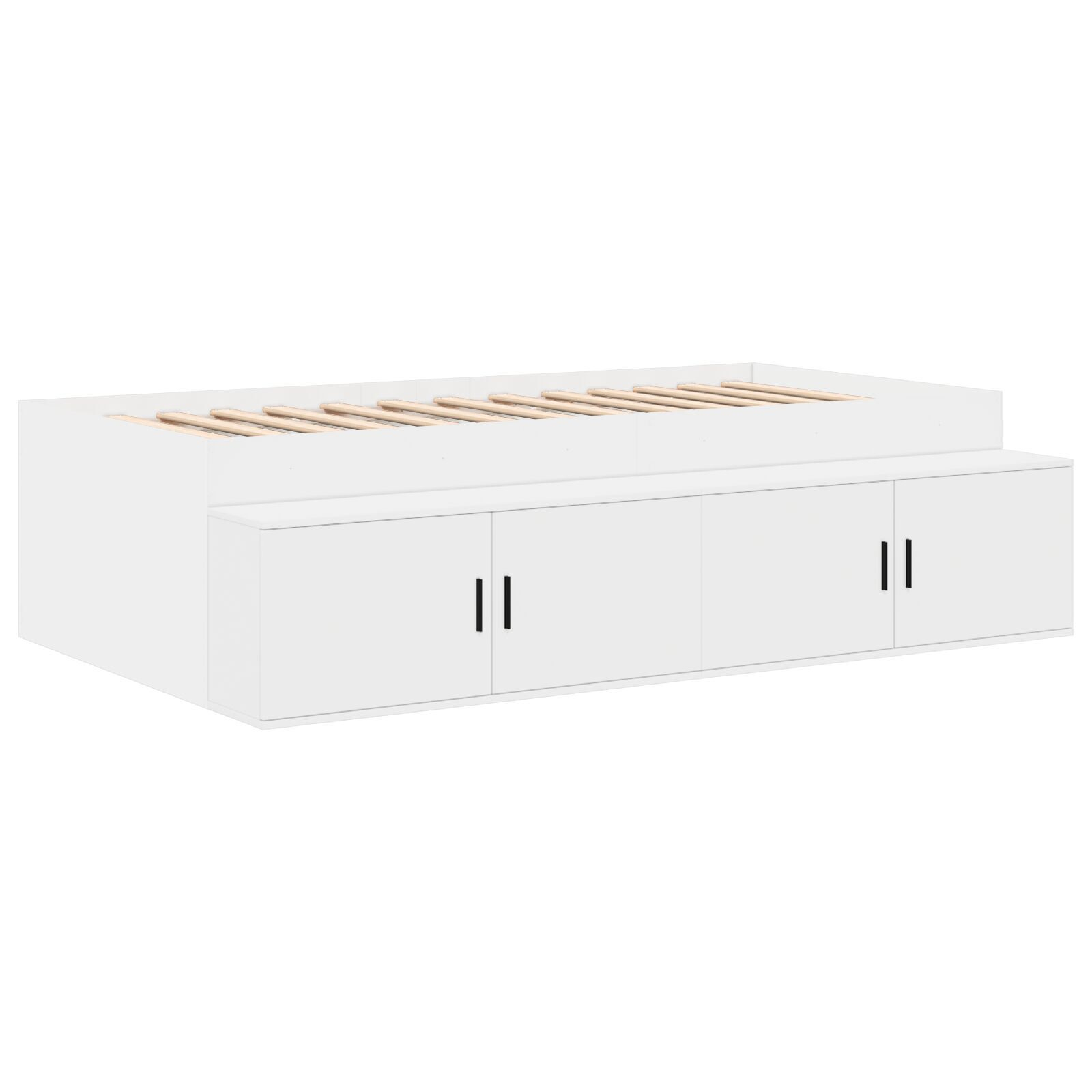vidaXL Armațiune pat depozitare Alb 90x190 cm vidaXL Armațiune pat depozitare Alb 90x190 cm