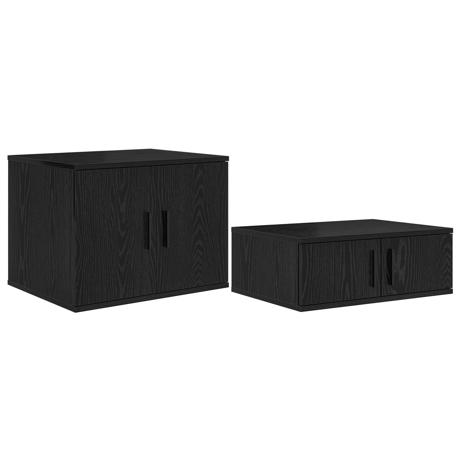 vidaXL Cadru de pat cu depozitare Stejar negru 234 x 118 x 53.5 cm vidaXL Cadru de pat cu depozitare Stejar negru 234 x 118 x 53.5 cm