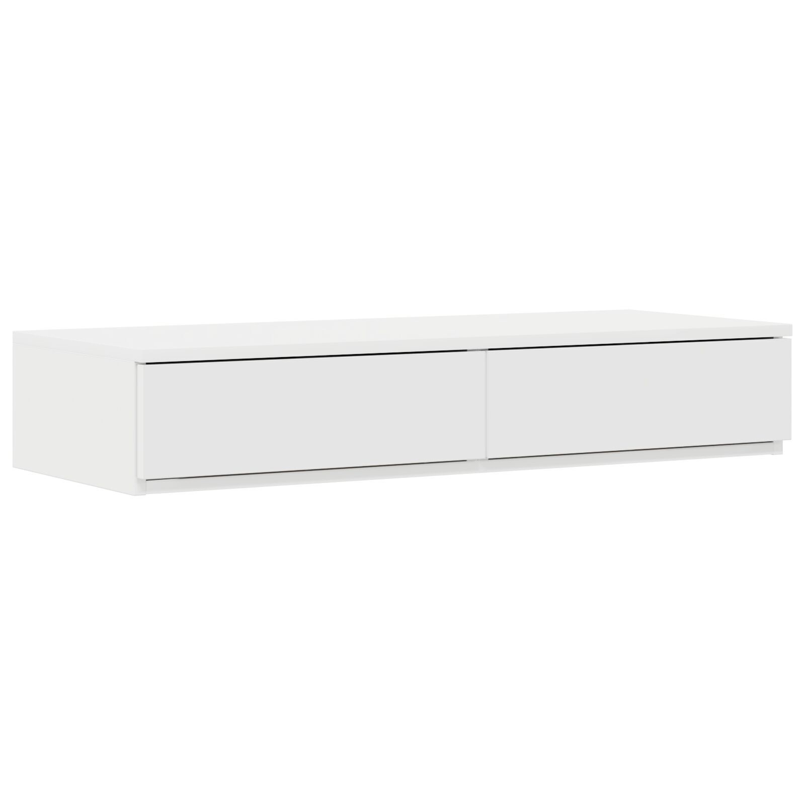 vidaXL Cadru de pat cu depozitare cu sertar Alb 236.5 x 90 x 31.5 cm