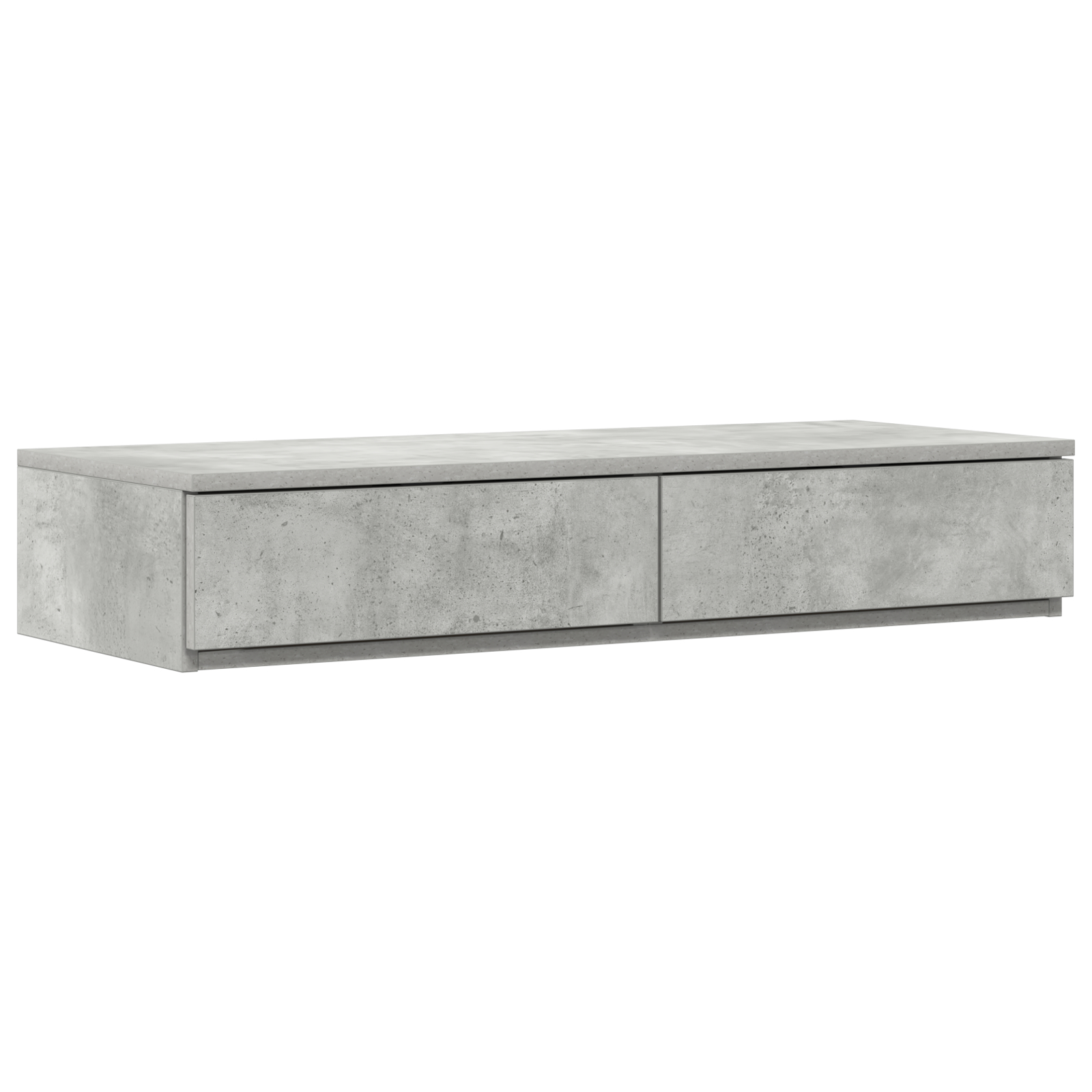 vidaXL Cadru de pat cu depozitare Gri din beton 236.5 x 90 x 31.5 cm