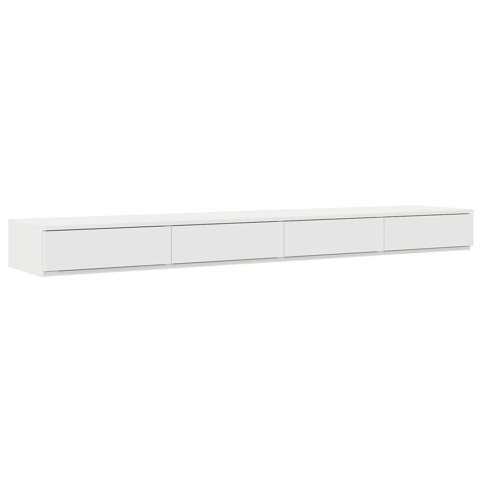 vidaXL Cadru de pat cu depozitare cu sertar Alb 236.5 x 200 x 31.5 cm