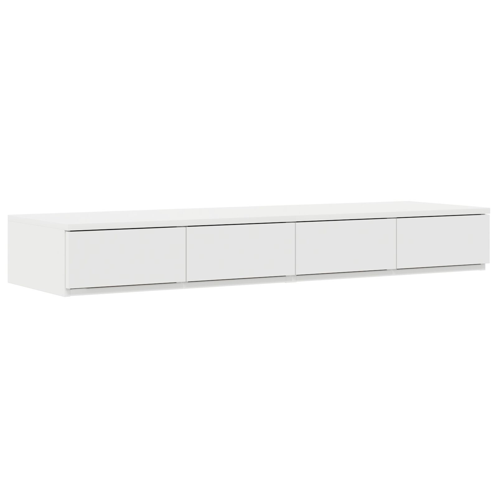 vidaXL Cadru de pat cu depozitare cu sertar Alb 236.5 x 120 x 31.5 cm