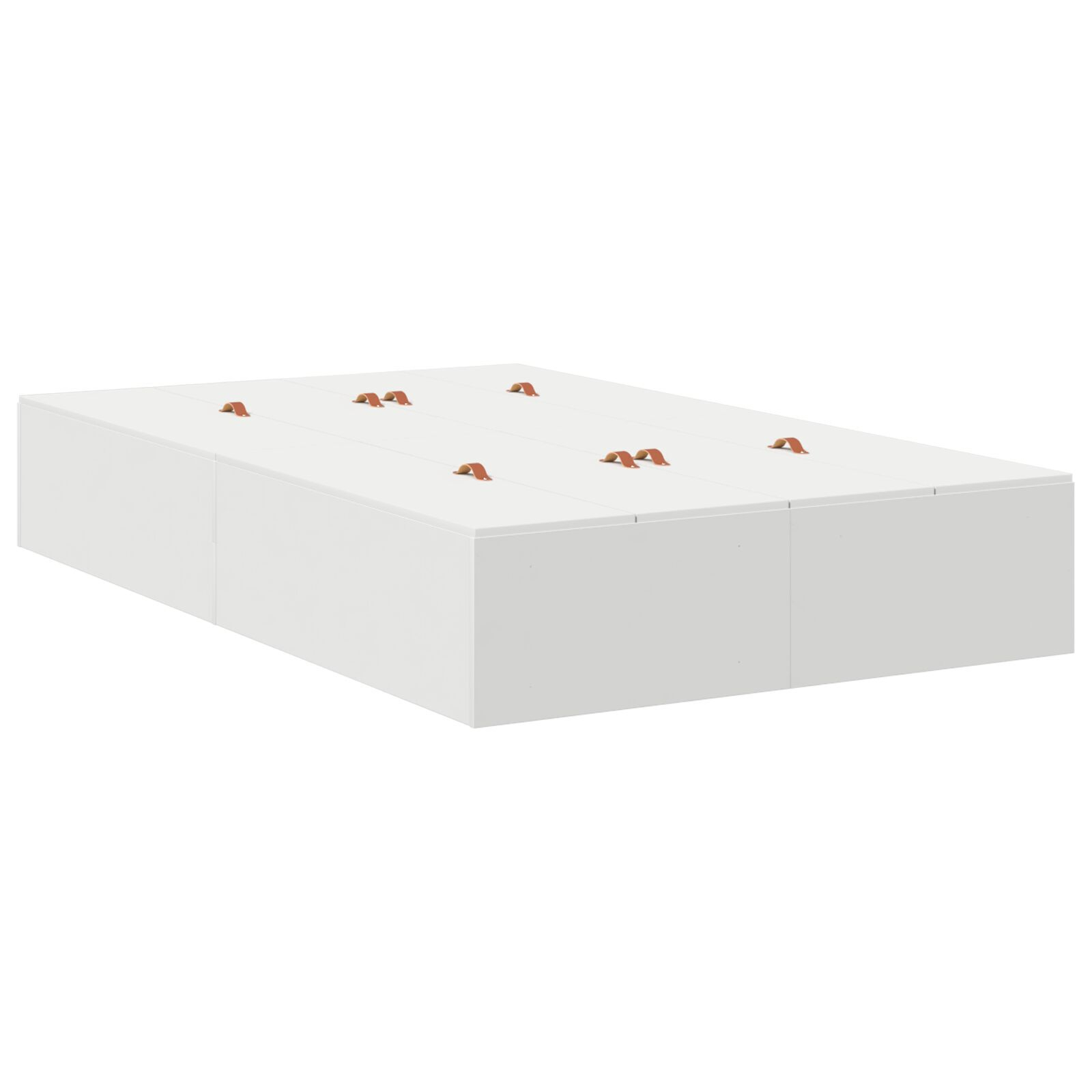 vidaXL Cadru de pat cu depozitare cu sertar Alb 236.5 x 120 x 31.5 cm