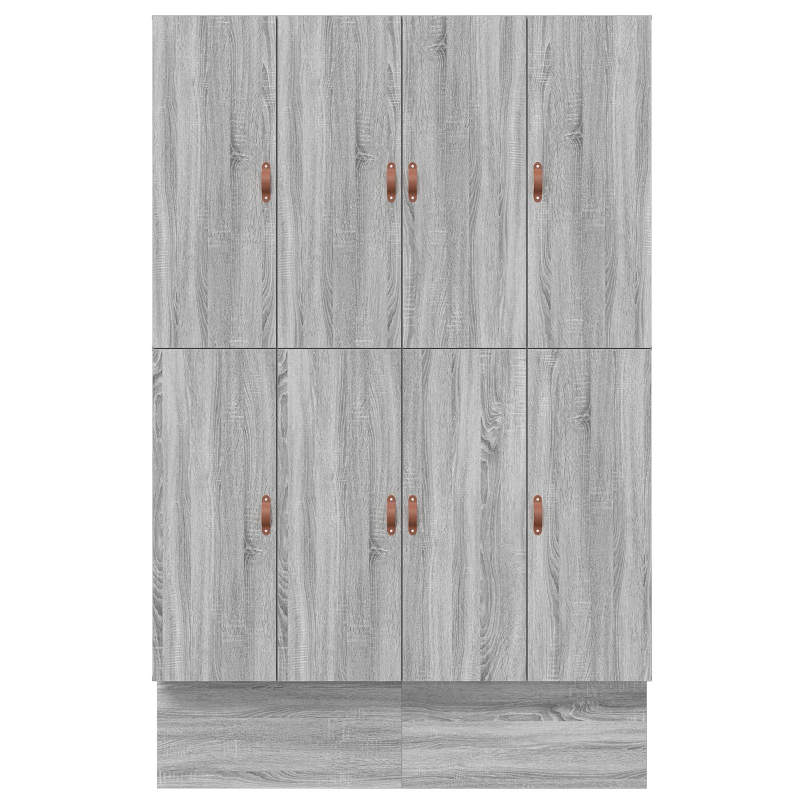vidaXL Cadru de pat cu depozitare sonoma gri 236.5 x 140 x 31.5 cm