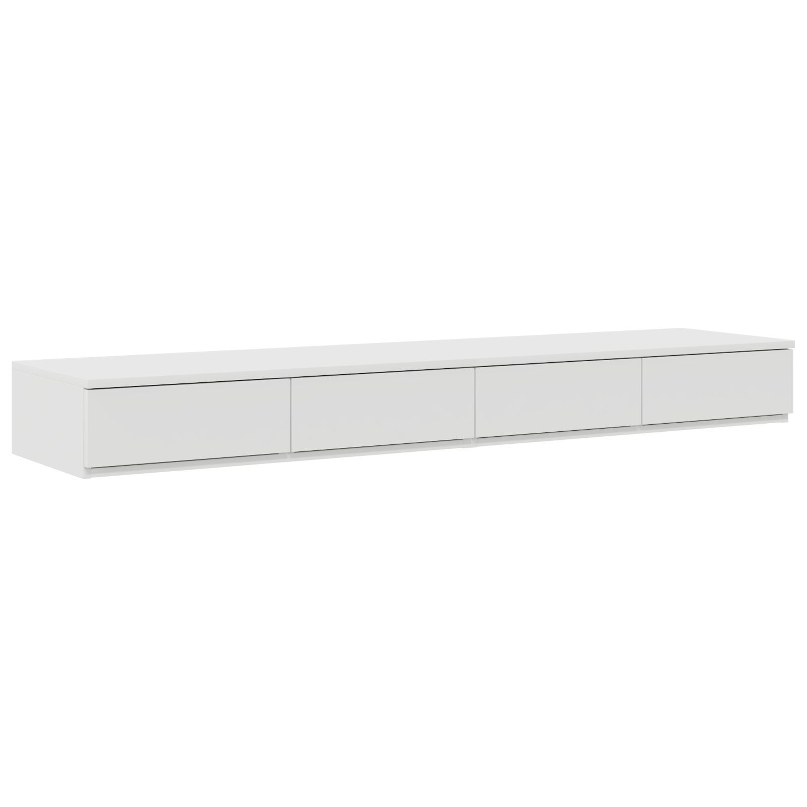 vidaXL Cadru de pat cu depozitare cu sertar Alb 236.5 x 150 x 31.5 cm