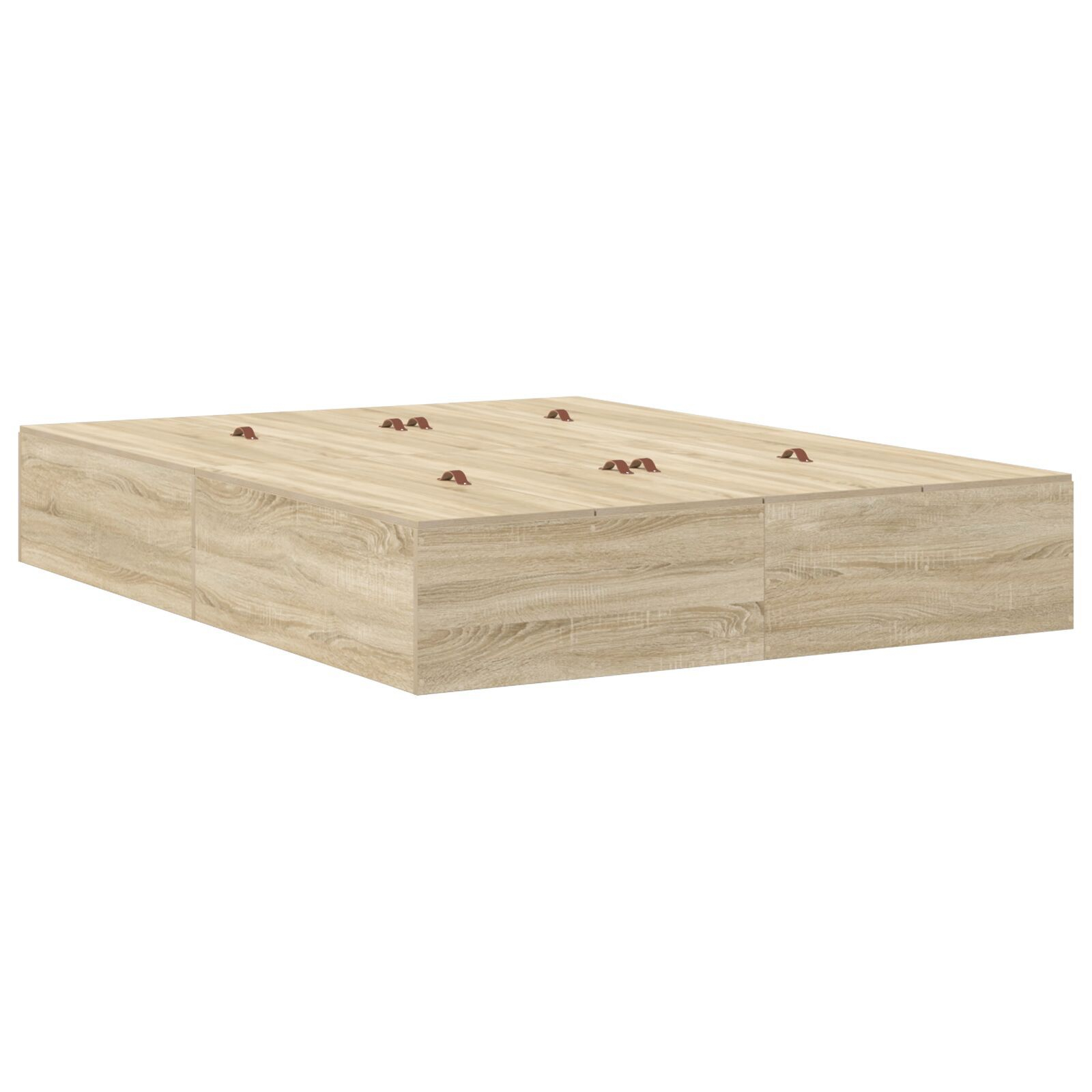 vidaXL Cadru de pat cu depozitare Stejar Sonoma 236.5 x 150 x 31.5 cm vidaXL Cadru de pat cu depozitare Stejar Sonoma 236.5 x 150 x 31.5 cm
