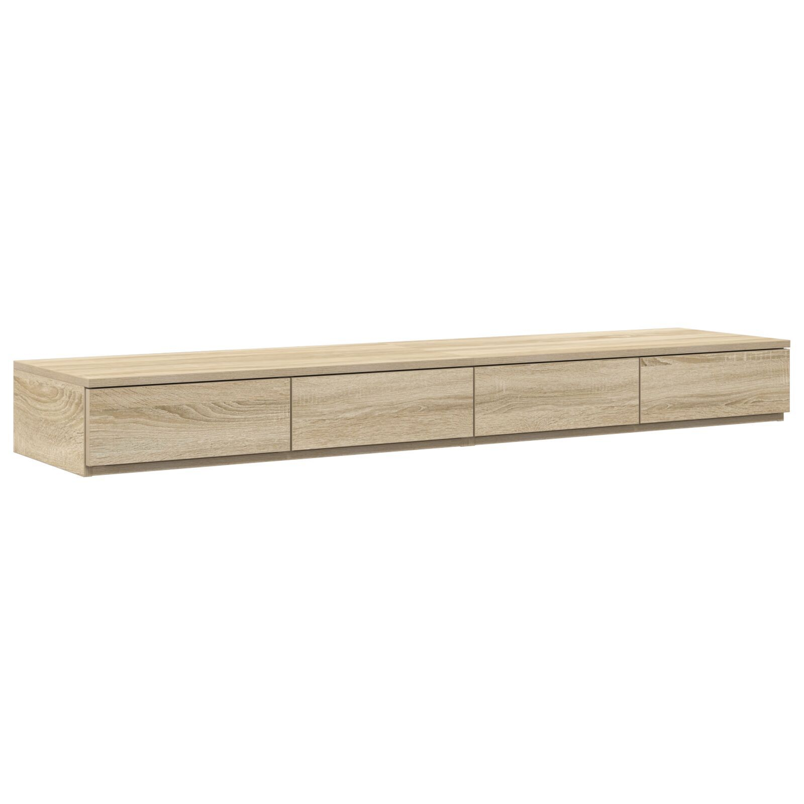 vidaXL Cadru de pat cu depozitare Stejar Sonoma 226.5 x 140 x 31.5 cm