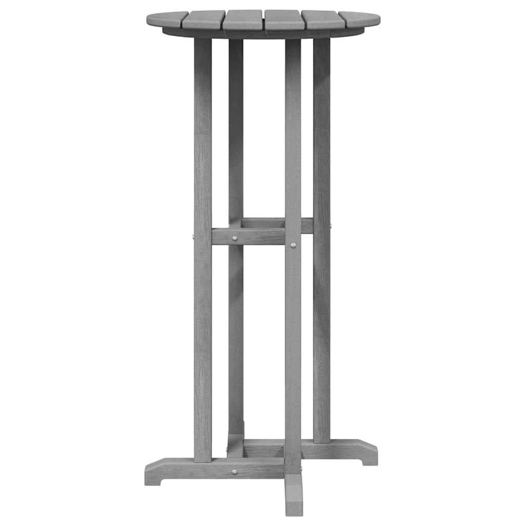 vidaXL Set bar de grădină 3 pcs Gri deschis HDPE