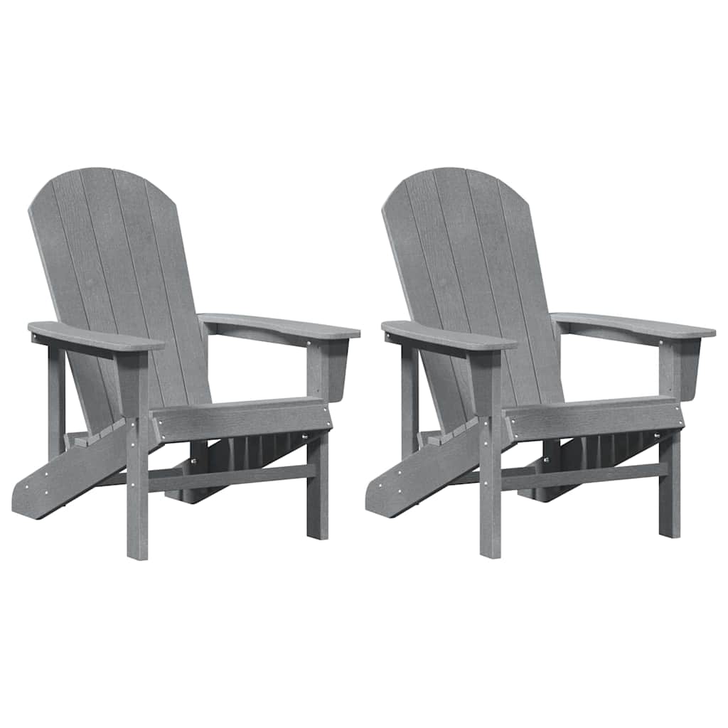 vidaXL Mobilier de lounge pentru grădină 2 pcs Gri deschis