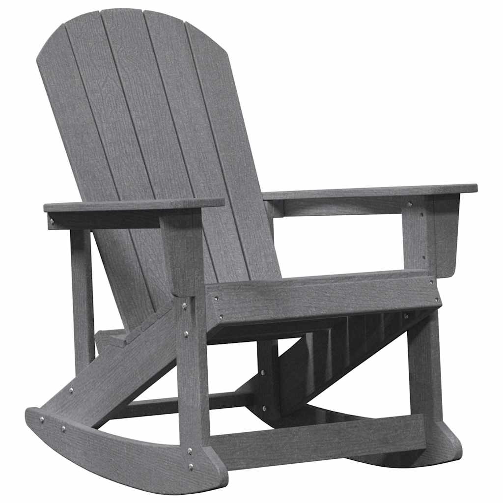 vidaXL Fotolii Adirondack Marmite 2 pcs Gri deschis HDPE