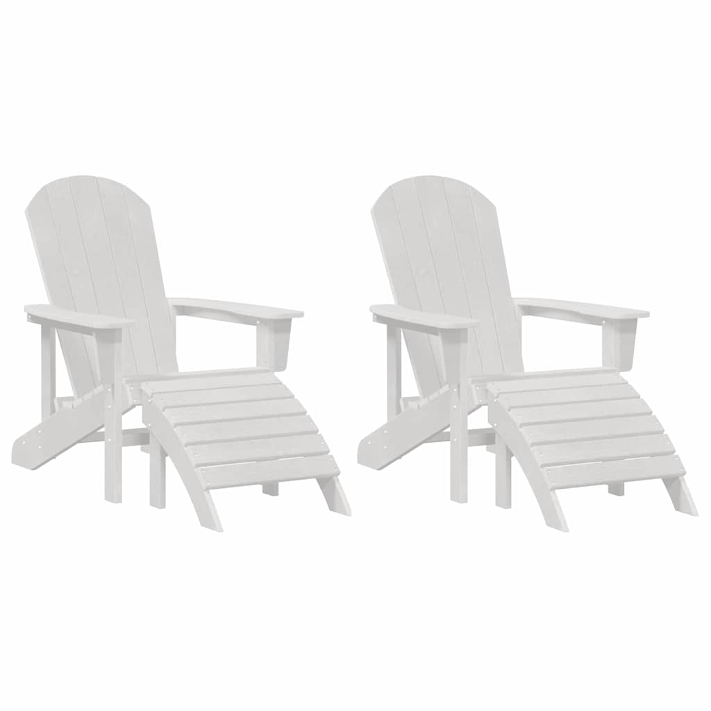 vidaXL Mobilier de lounge pentru grădină 2 pcs Alb 74 x 82 x 90cm