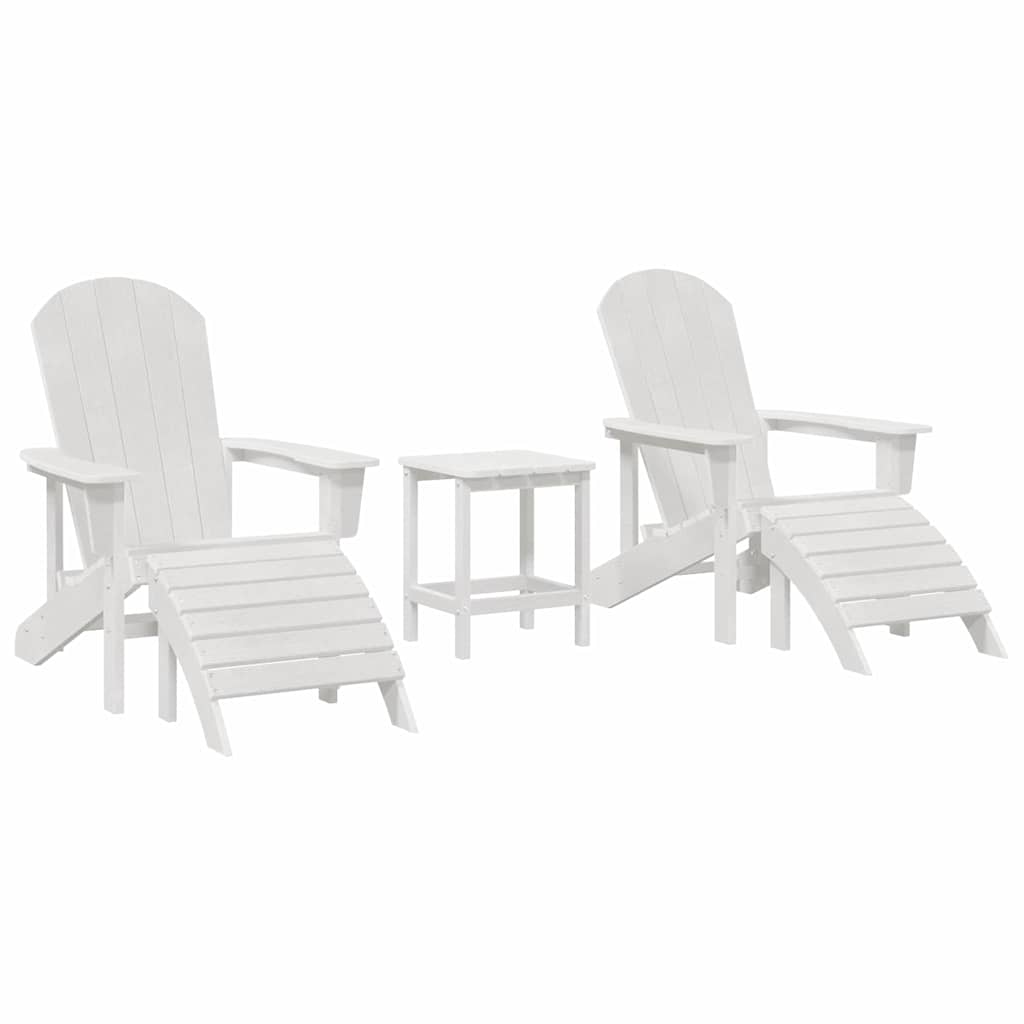 vidaXL Mobilier de lounge pentru grădină 3 pcs Alb 38 x 38 x 46cm