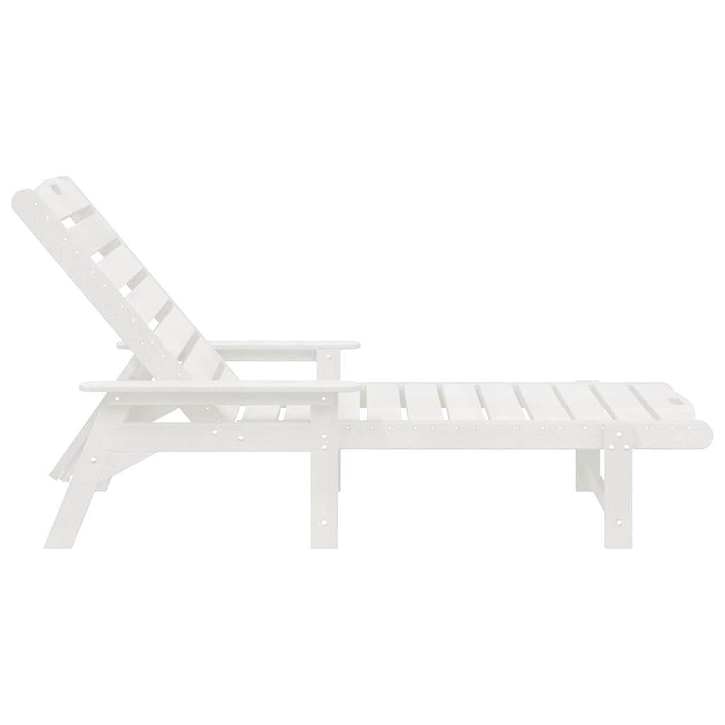 vidaXL Mobilier de lounge pentru grădină 2 pcs Alb 53 x 195.5 x 30cm