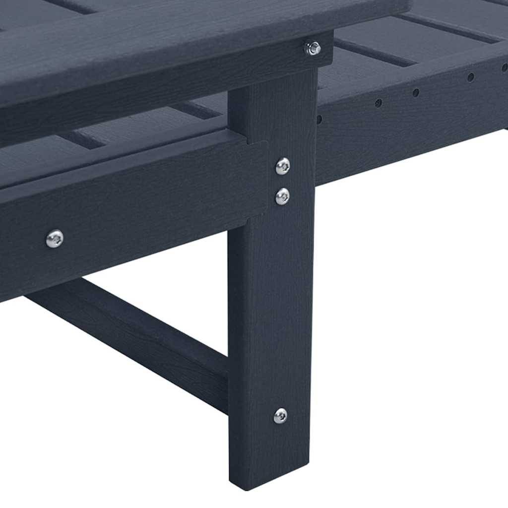 vidaXL Mobilier de lounge pentru grădină 2-persoană 2 pcs Bleumarin