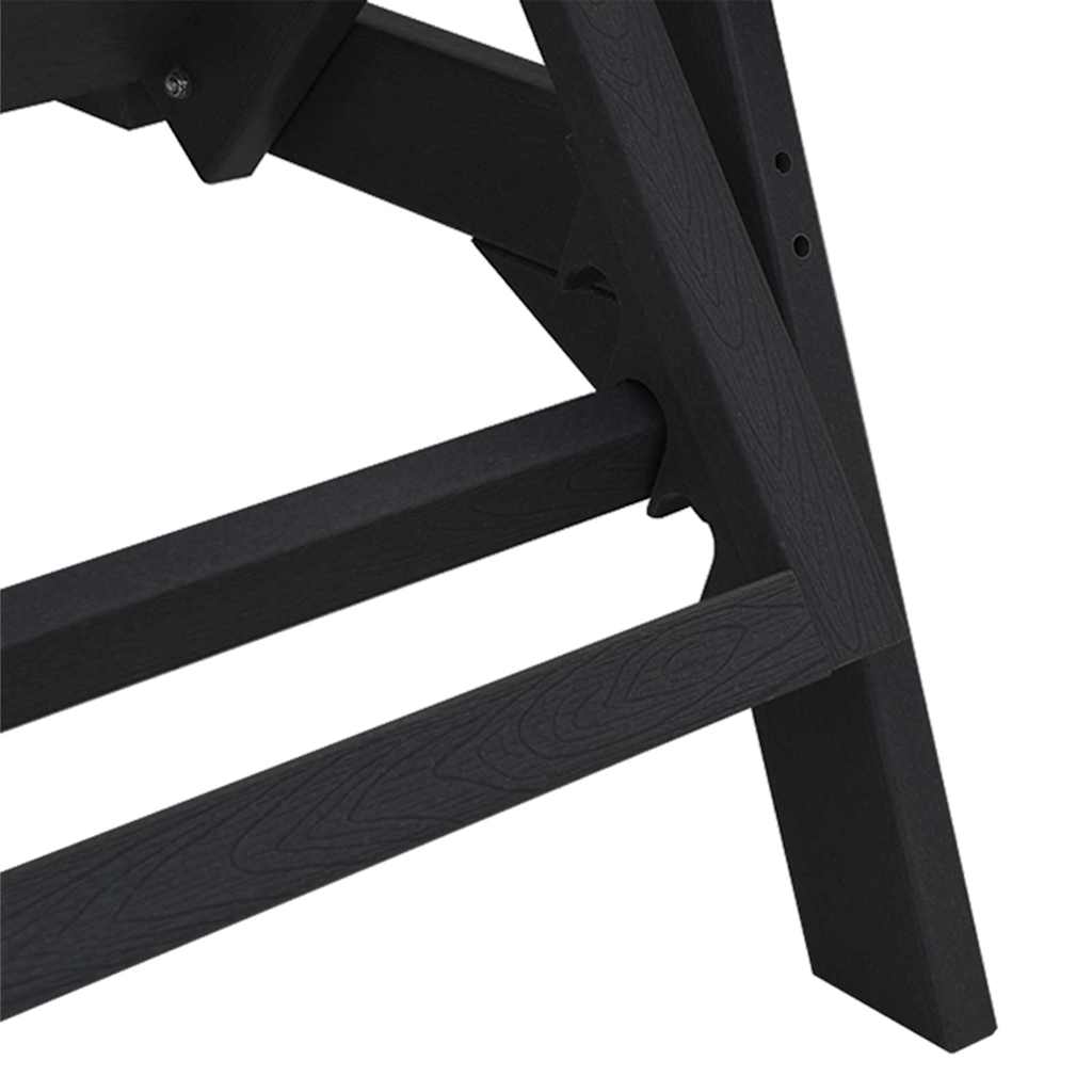 vidaXL Mobilier de lounge pentru grădină 3 pcs Negru 38 x 38 x 46cm