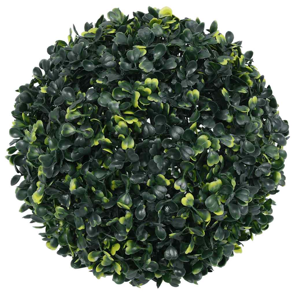 vidaXL Mingi artificiale din lemn de cimiș cu lumini LED 2 buc Verde vidaXL Mingi artificiale din lemn de cimiș cu lumini LED 2 buc Verde